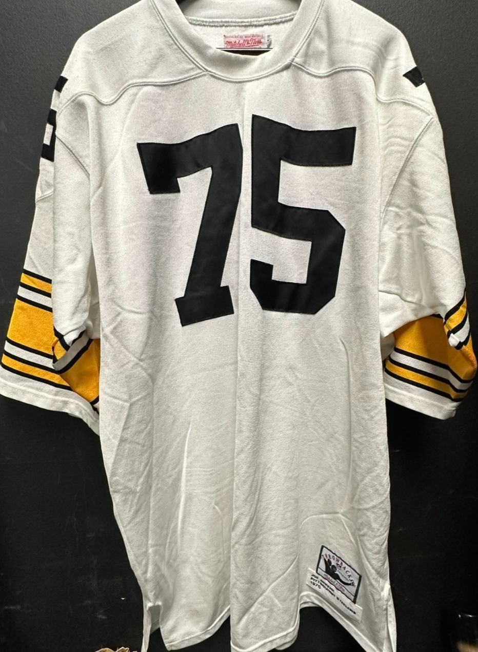 Mean Joe Greene 1975 Pittsburgh Steelers Mitchell & Ness Throwback Jersey HOF