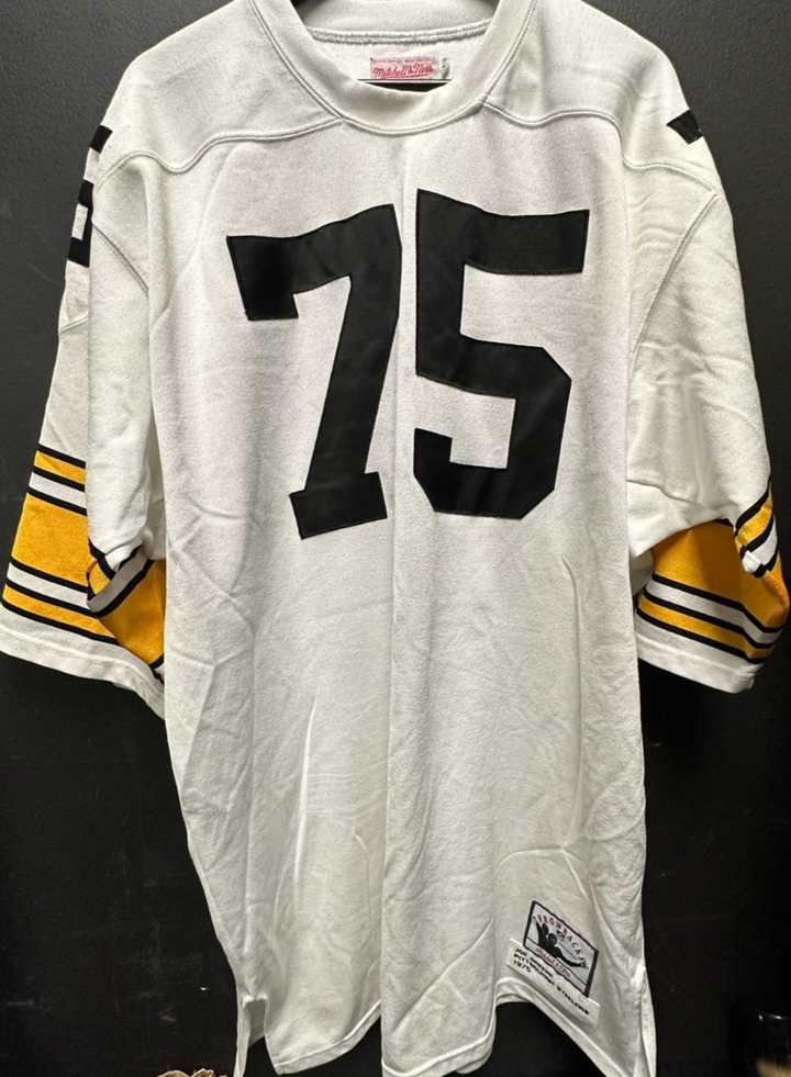 Mean Joe Greene 1975 Pittsburgh Steelers Mitchell & Ness Throwback Jersey HOF