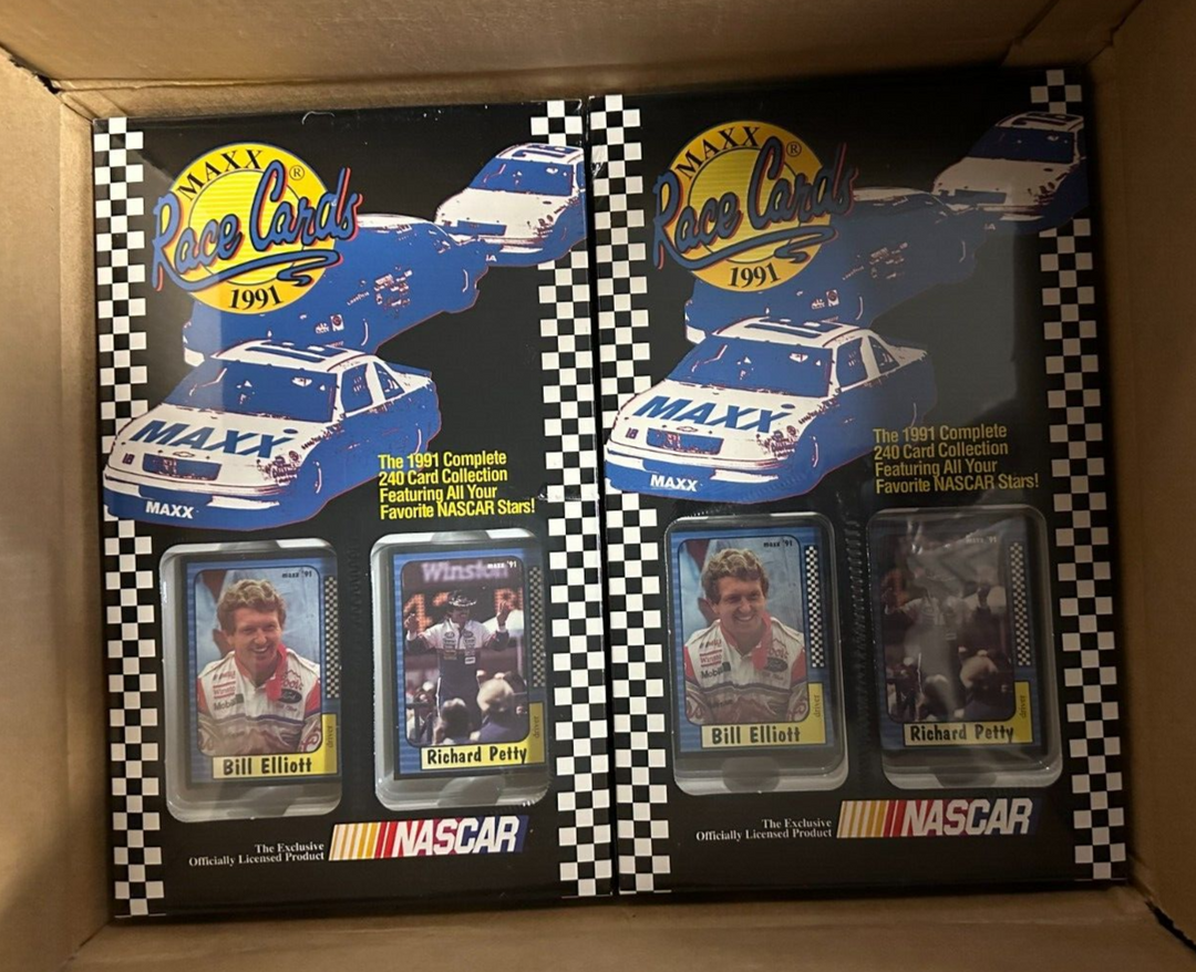 1991 Maxx Race Cards NASCAR 12 Hobby Set Factory Case 240 Cards Per Set