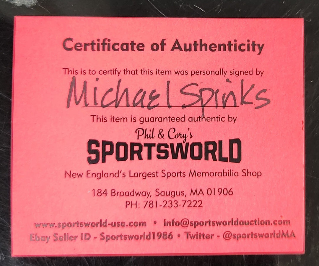 Michael Spinks Signed Inscribed Major League Baseball Boxing HOF COA