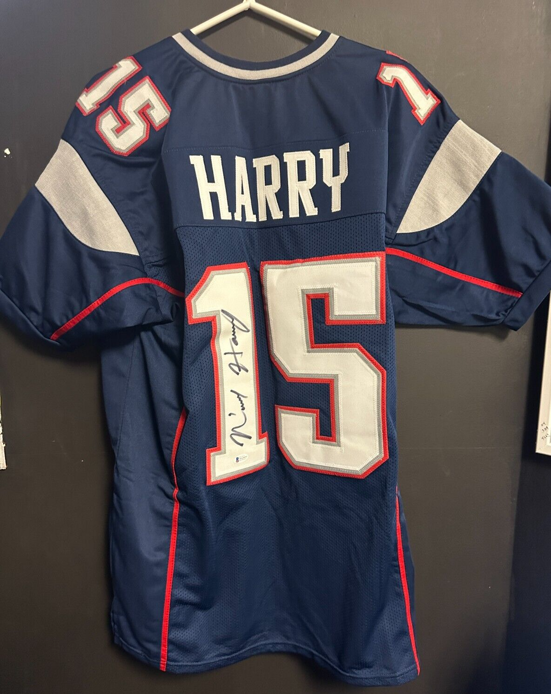 N'Keal Harry Autographed New England Patriots Replica Jersey BAS