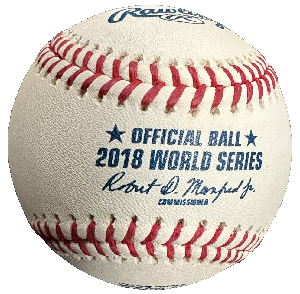 Mitch Moreland Autographed Official 2018 World Series Baseball Red Sox
