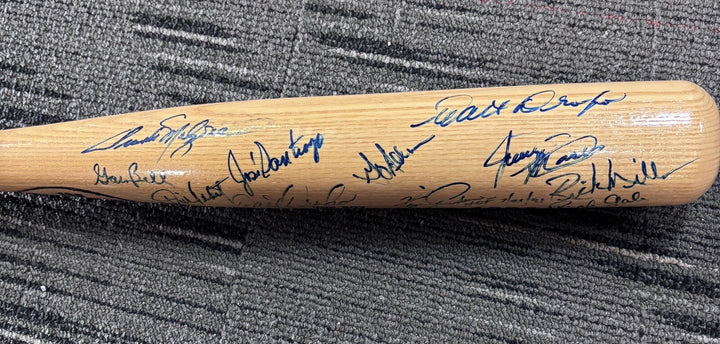 1995 Sox Exchange Fantasy Camp Signed Baseball Bat Johnny Pesky Gary Bell Etc.