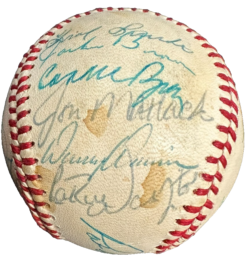 1979 Texas Rangers Team Autographed Baseball
