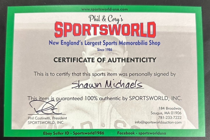 Shawn Michaels Autographed December 1992 Issue of WWF Wrestling Magazine