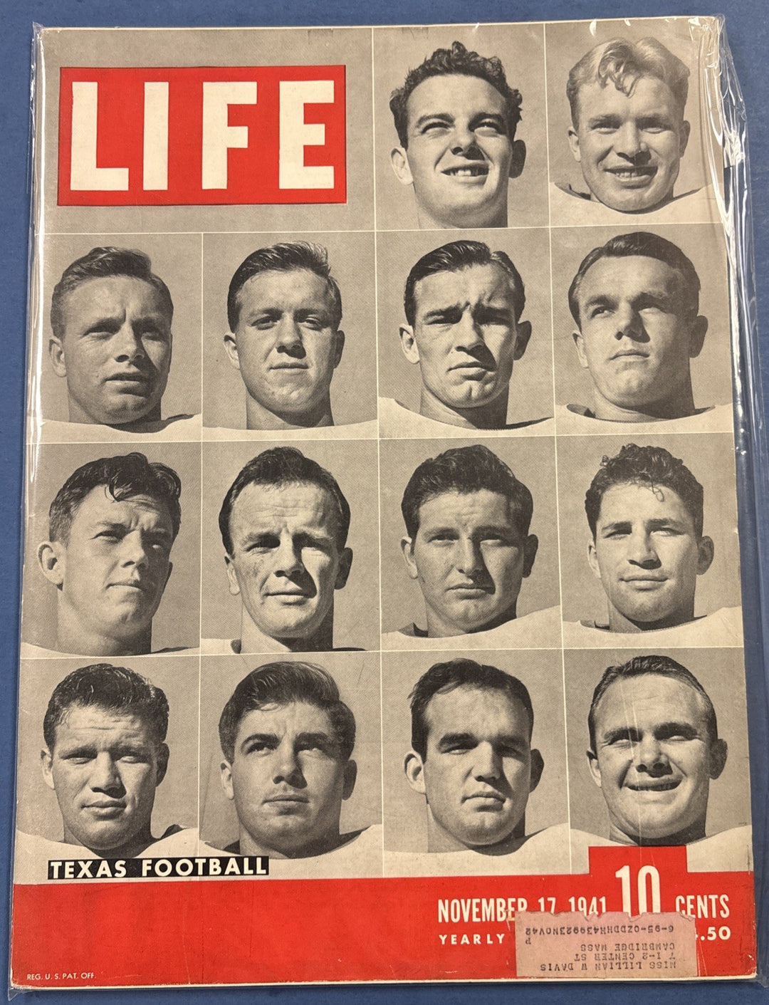Life Magazine Vintage Texas Football November 17 1941