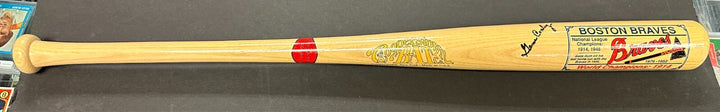 Gene Conley Autographed Boston Braves Cooperstown Bat Co Commemorative Bat