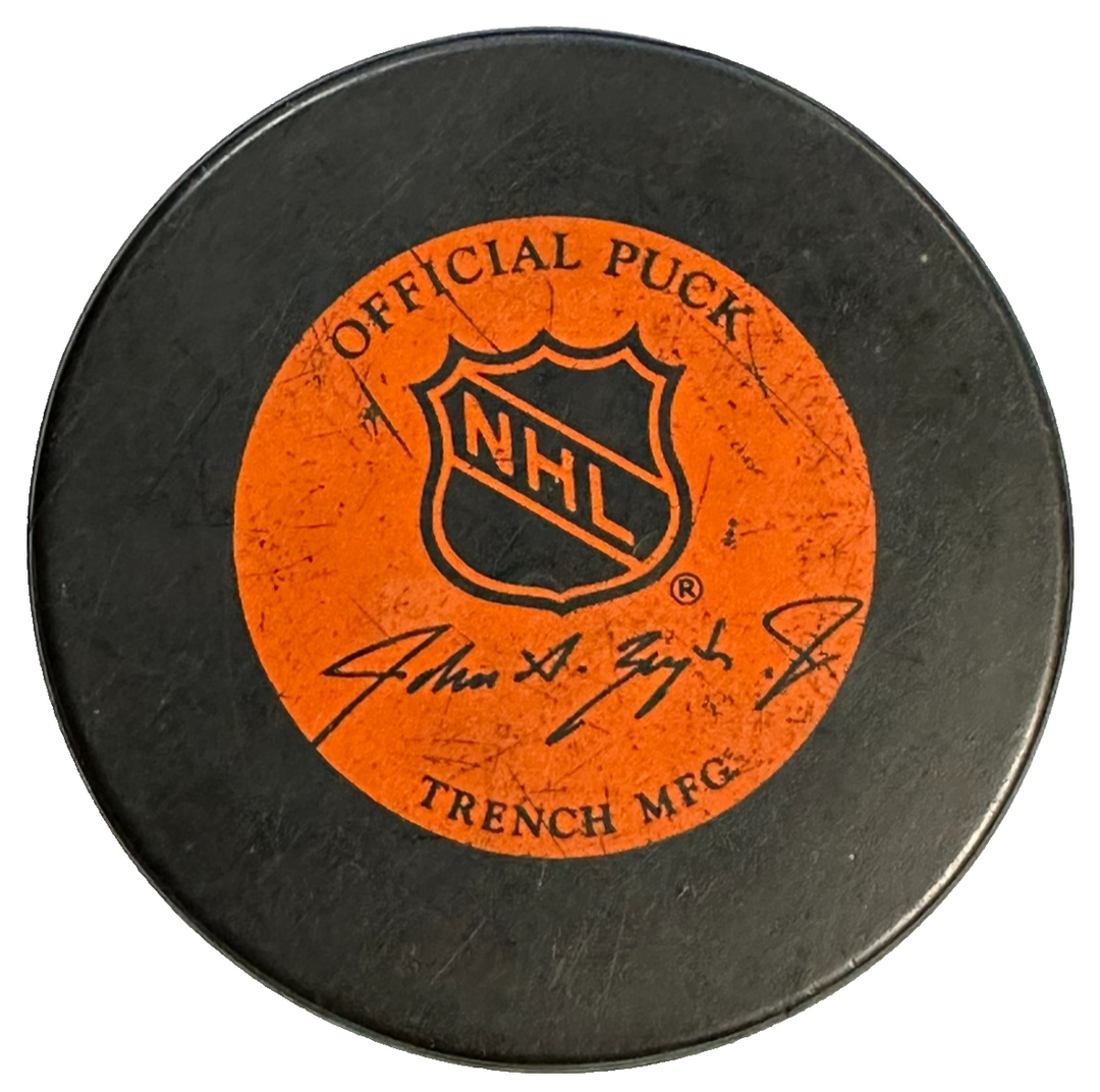 Chris Nilan Autographed Montreal Canadiens Official Hockey Puck NHL