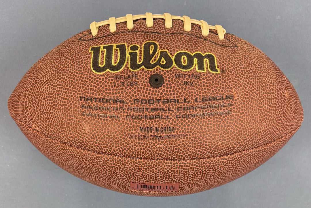Robert Brazile HOF Signed Wilson Football Houston Oilers Sportsworld COA