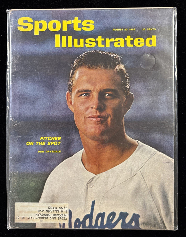 August 20 1962 Sports Illustrated Don Drysdale First Cover LA Dodgers