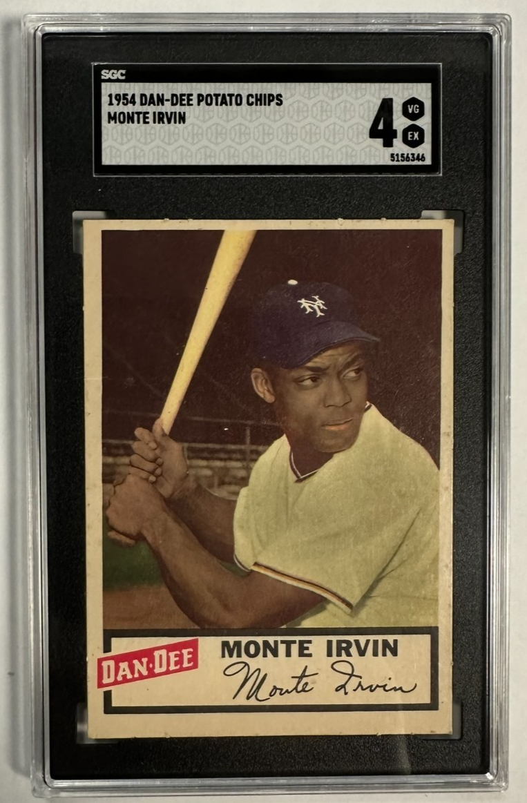 1954 Dan-Dee Potato Chips Monte Irvin Card SGC 4 VG-EX HOF Giants