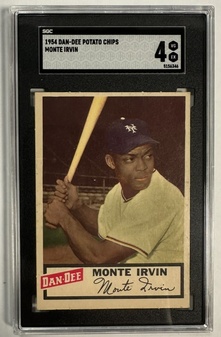 1954 Dan-Dee Potato Chips Monte Irvin Card SGC 4 VG-EX HOF Giants