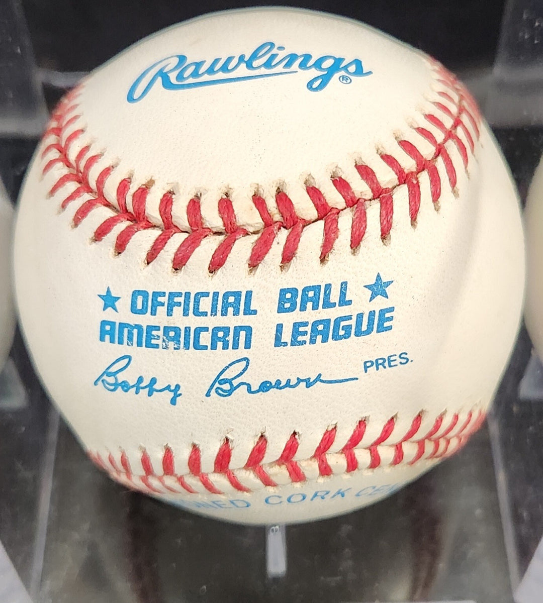 Frank Robinson - Fred Lynn - Mo Vaughn - Jose Canceco Signed A.L. Baseball COA 