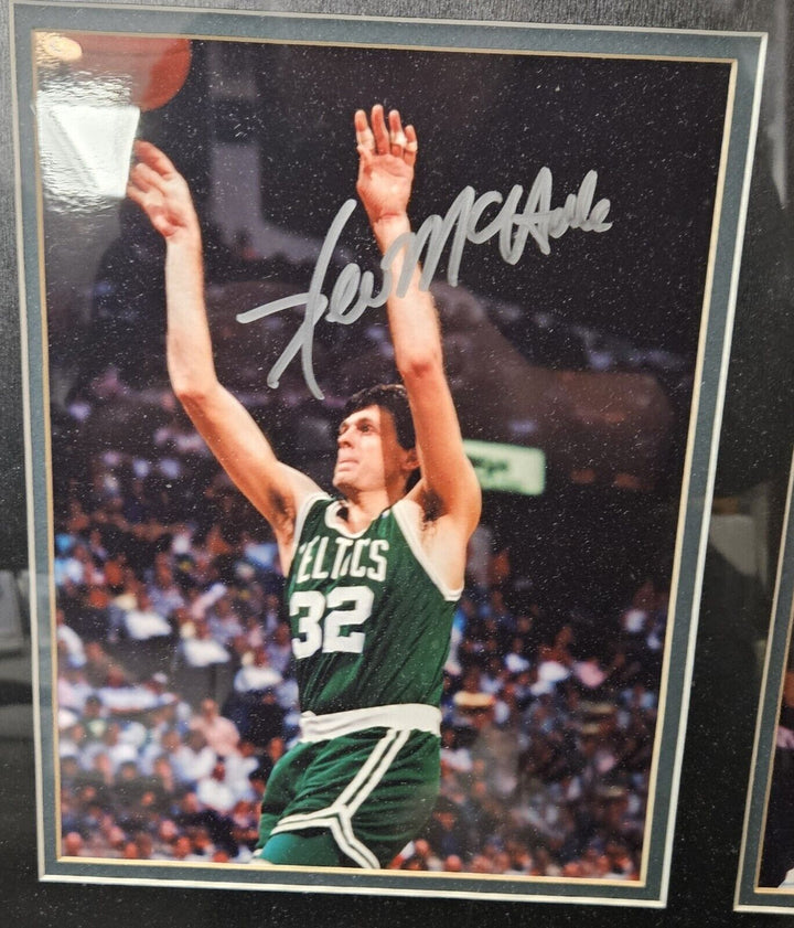 The Big 3 Larry Bird Robert Parish Kevin McHale Signed Custom Framed Photos COA