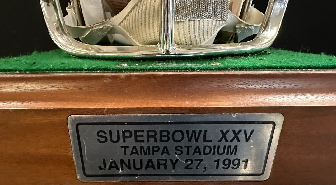 New York Giants Super Bowl XXV Silver Anniversary Full Size Helmet 1184/2500