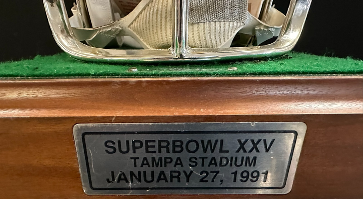 New York Giants Super Bowl XXV Silver Anniversary Full Size Helmet 1184/2500