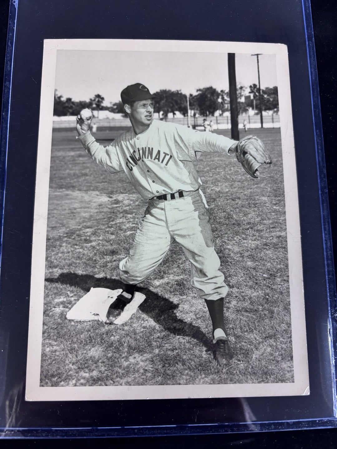Bob Adams Circa 1950’s Cincinatti Reds Team Issued Photo