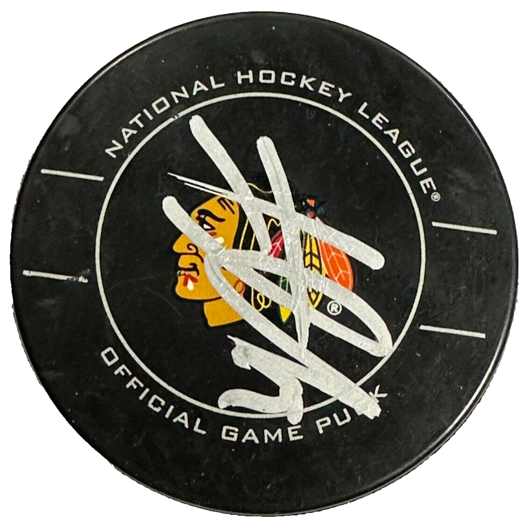 Jonathan Toews Autographed Chicago Blackhawks Official Game Puck JSA