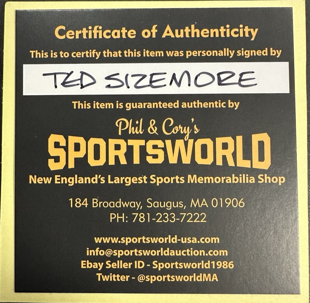 Ted Sizemore Autographed OML Baseball W/ ROY 69 Insc Dodgers Red Sox