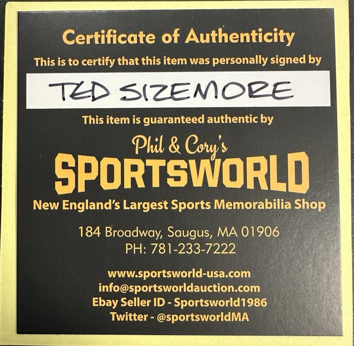 Ted Sizemore Autographed OML Baseball W/ ROY 69 Insc Dodgers Red Sox