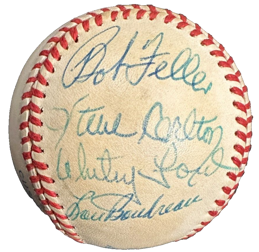 Hall of Famer & Stars Signed Baseball Yaz Ford Doerr Carlton Boudreau BAS