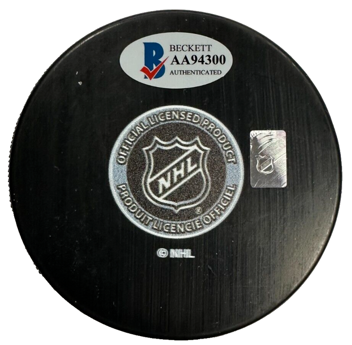 Dennis Hull Autographed Chicago Blackhawks Hockey Puck BAS