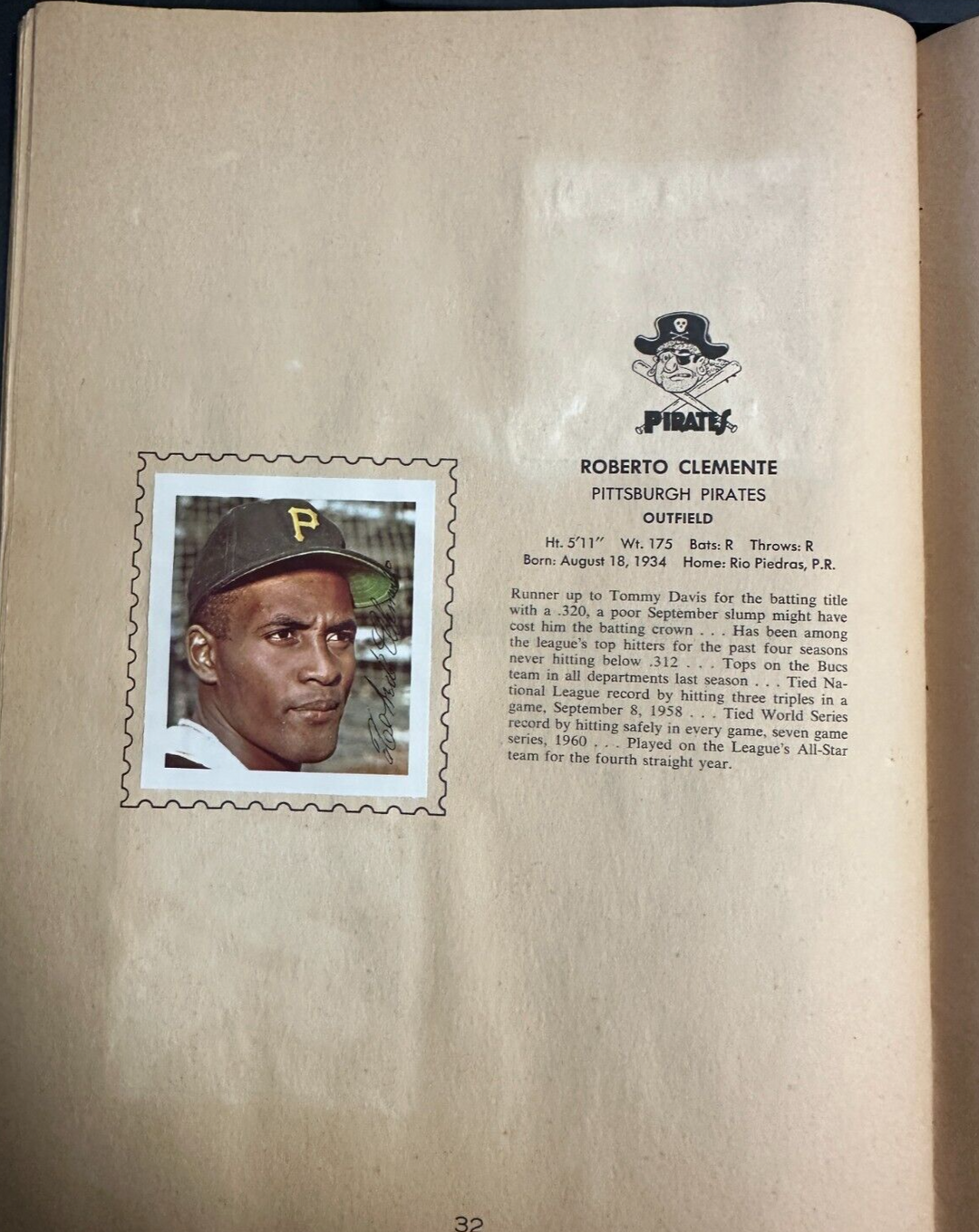 1964 Wheaties Major League Baseball MLB All-Star Player Stamp Album Complete