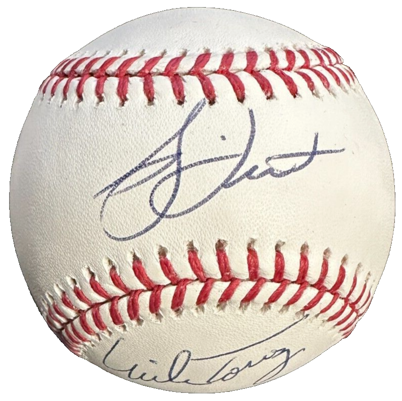 Bucky Dent & Mike Torrez Autographed Official Major League Baseball Red Sox NYY