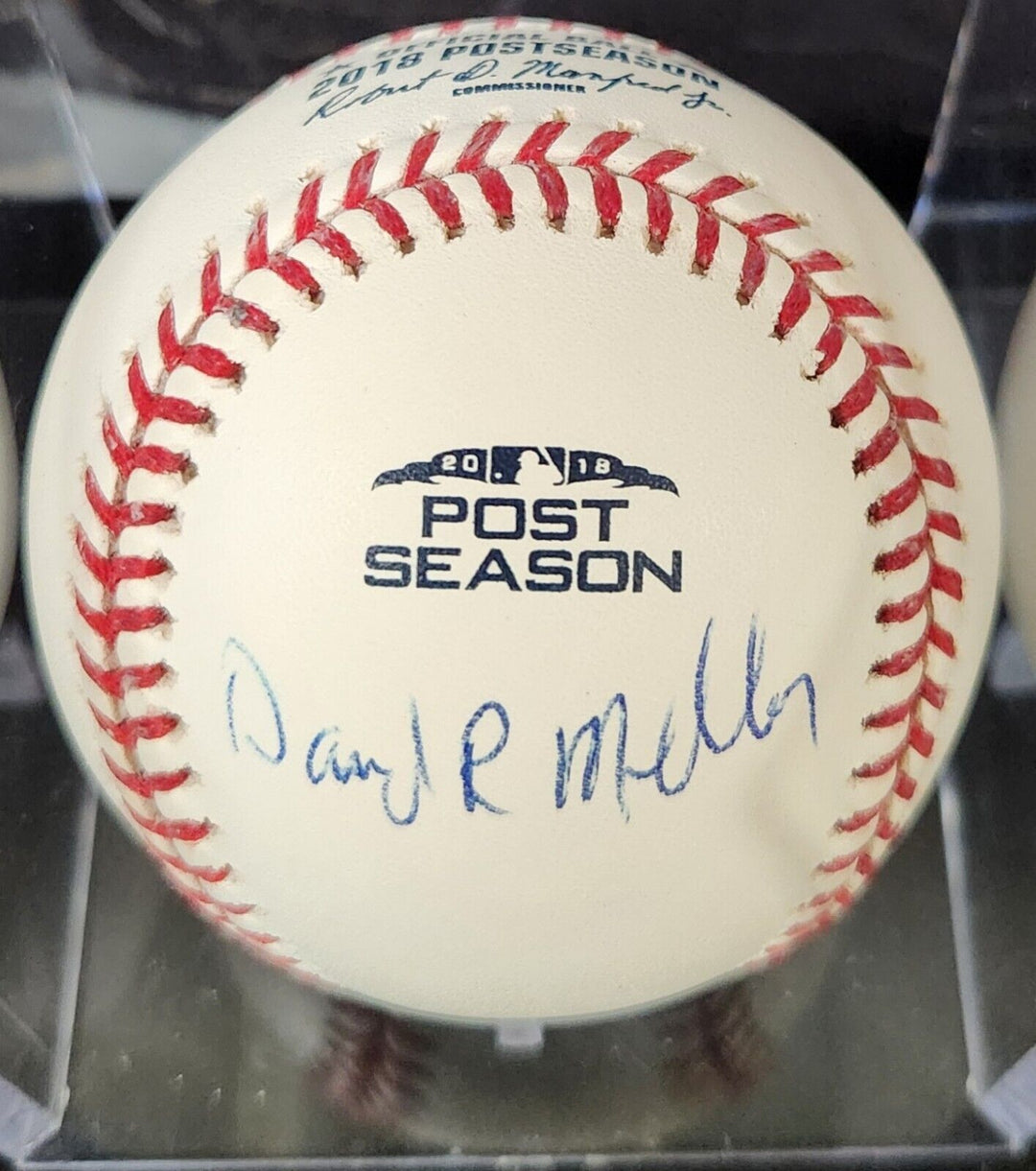 Dave Mellor Signed 2018 Post Season Baseball Boston Red Sox Groundskeeper COA