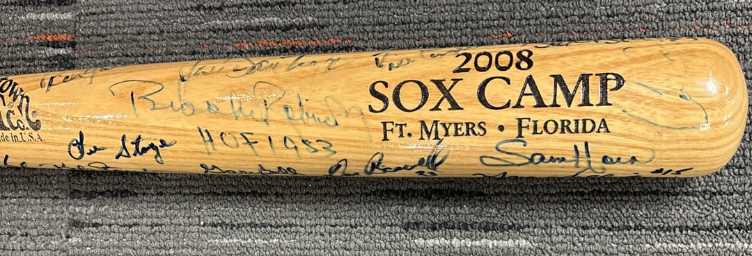 2008 Red Sox Fantasy Camp Signed Baseball Bat Brooks Robinson Stanley Bell Etc.