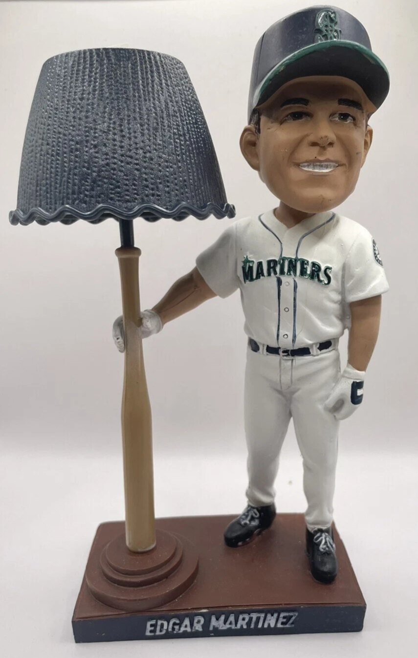 Edgar Martinez Seattle Mariners Root Sports Bobblehead Lamp Bat NIB