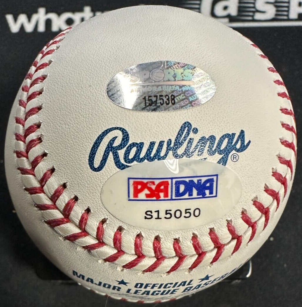 Gio Gonzalez Autographed Official Major League Baseball Nationals PSA