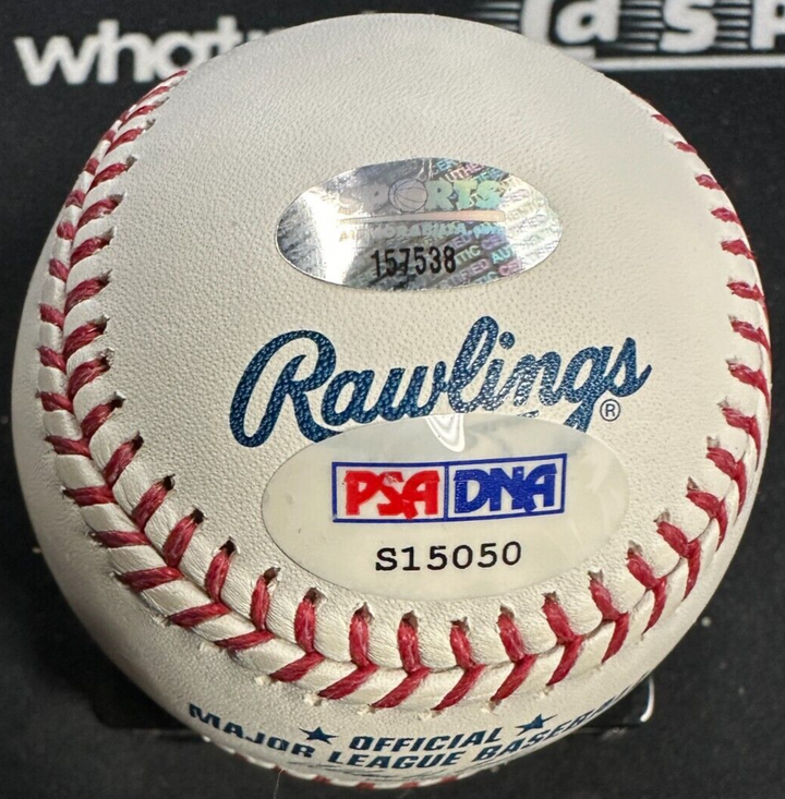 Gio Gonzalez Autographed Official Major League Baseball Nationals PSA