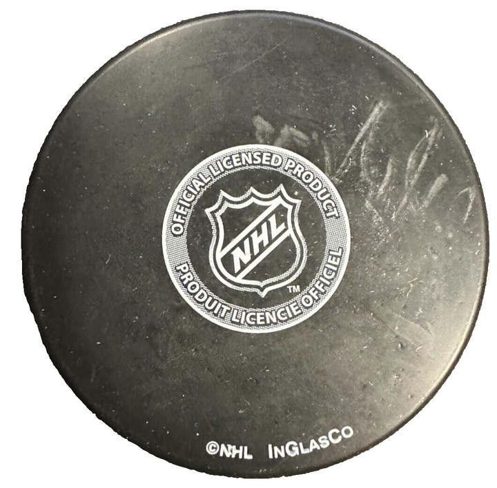 Travis Green Autographed Boston Bruins Hockey Puck NHL