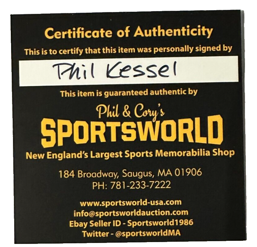 Phil Kessel Autographed Boston Bruins Hockey Puck NHL