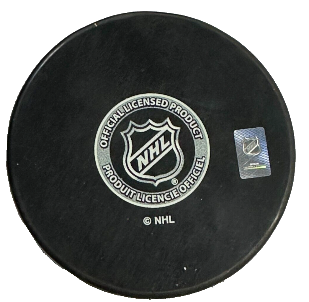 Guy Lapointe Autographed Boston Bruins Hockey Puck W/ HOF 93 Insc