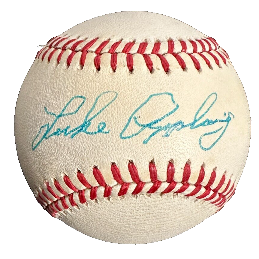 Luke Appling Autographed American League Baseball HOF White Sox