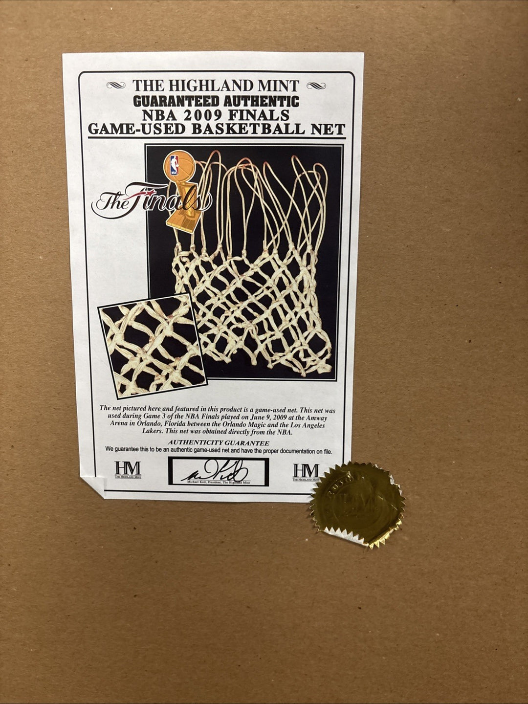 2009 NBA Finals Magic Vs Lakers Framed Collage /100 Hamilton Mint