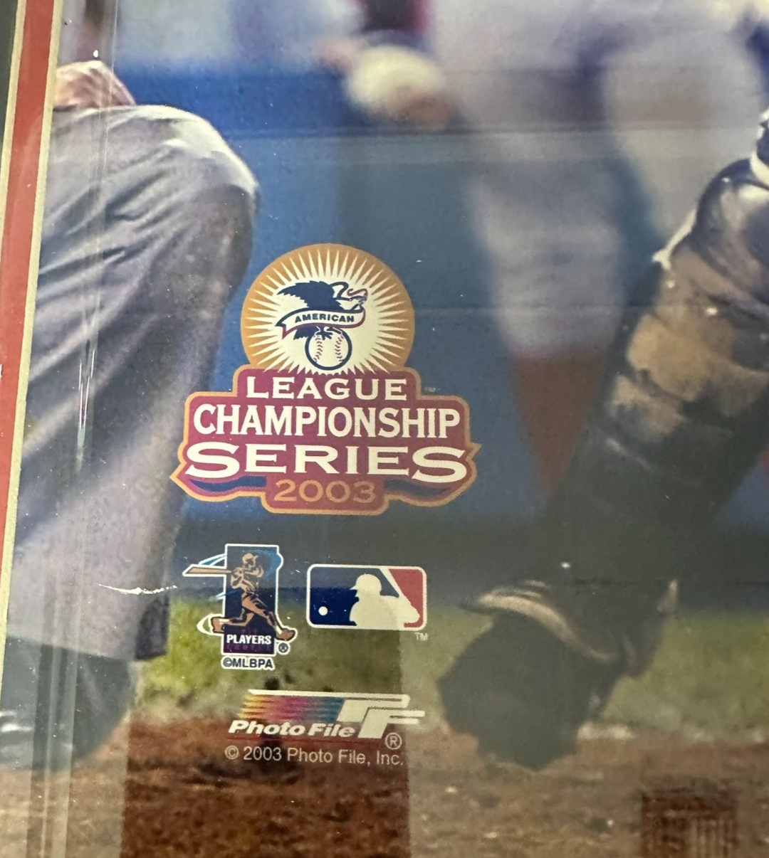 Framed David Ortiz Autographed 16x20 2003 ALCS Photo Red Sox HOF