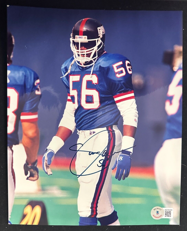 Lawrence Taylor Autographed 8x10 Photo New York Giants HOF BAS