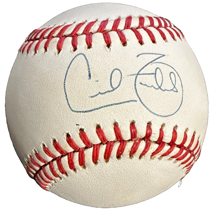 Cecil Fielder Autographed Official American League Baseball Tigers Yankees