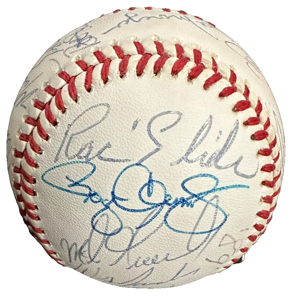 1989 Boston Red Sox Team Autographed Baseball Clemens Boggs Rice Smith