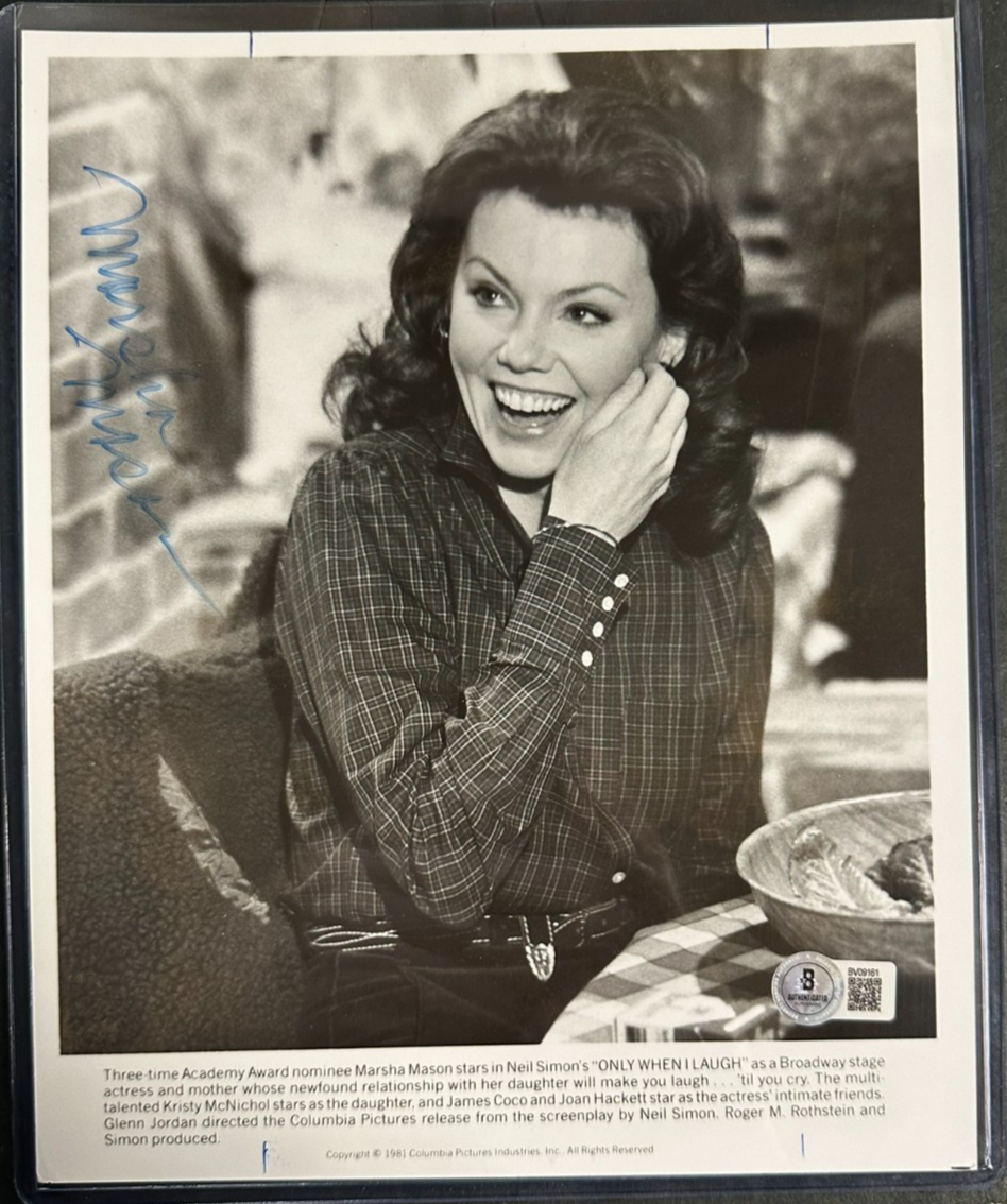 Marsha Mason Signed Autographed Only When I Laugh 8X10 Photo BAS