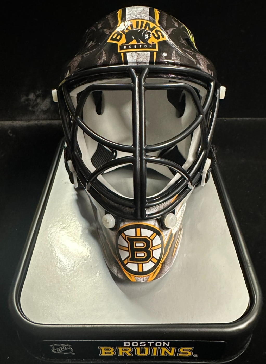 Tim Thomas Autographed Boston Bruins Mini Goalie Mask JSA NHL