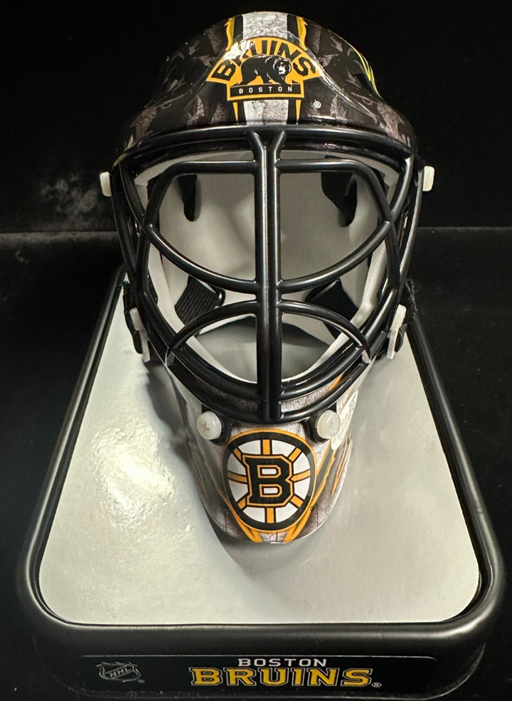 Tim Thomas Autographed Boston Bruins Mini Goalie Mask JSA NHL