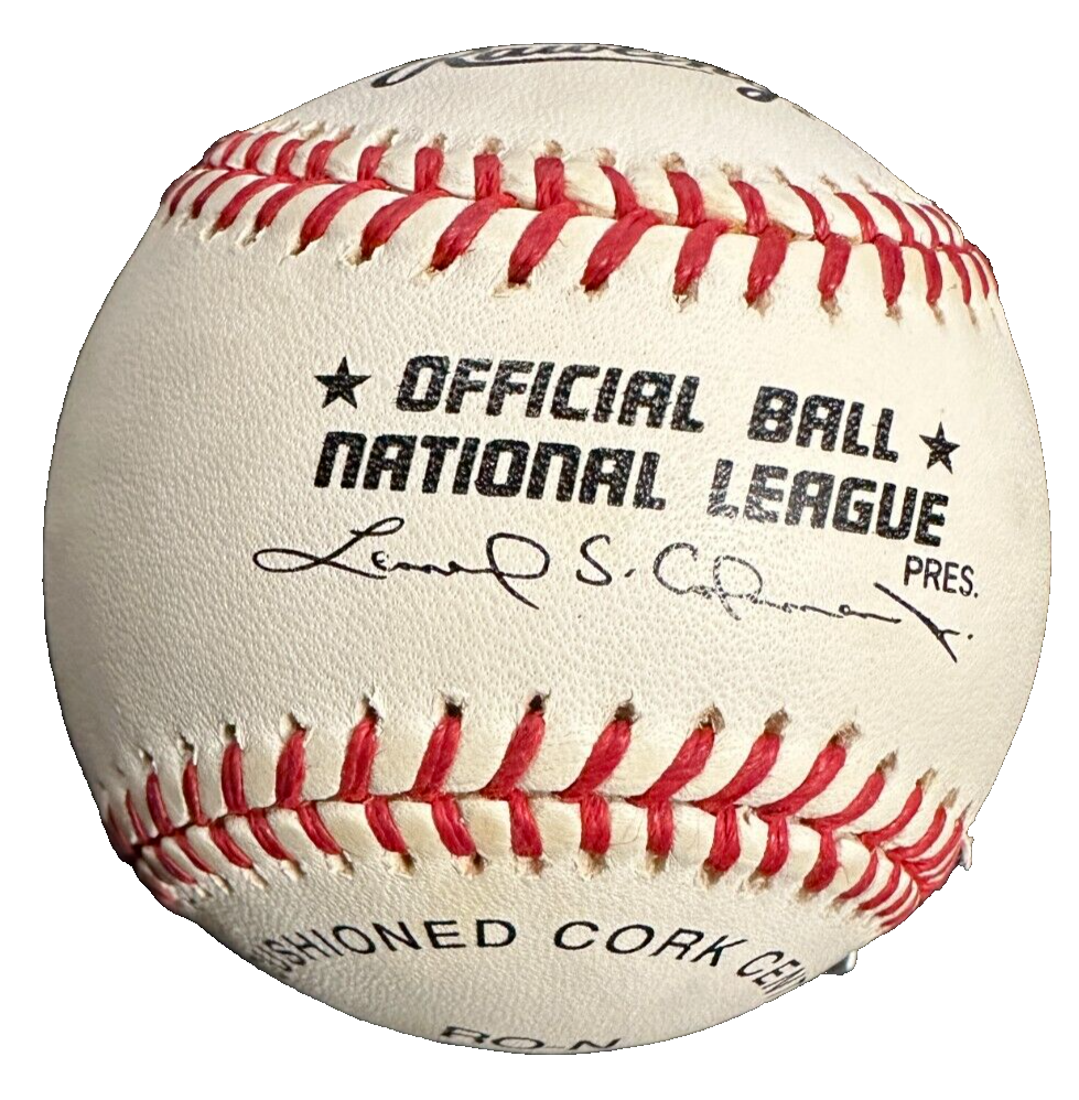 Ralph Kiner Autographed Official National League Baseball W/ HOF 1975 Pirates