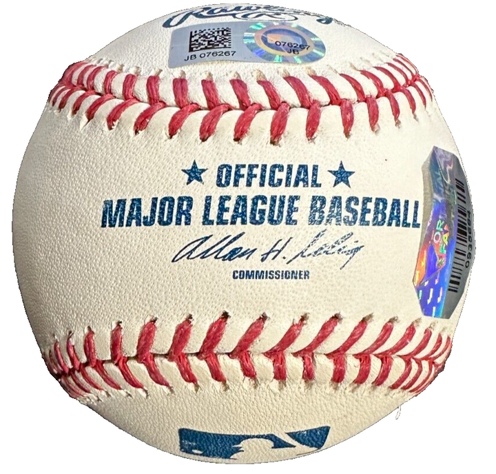 Wade Boggs Autographed OML Baseball W/ HOF 05 Insc MLB & Fanatics Red Sox