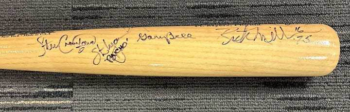 2013 Red Sox Fantasy Camp Signed Baseball Bat Campbell Petrocelli Bell Lee Etc.
