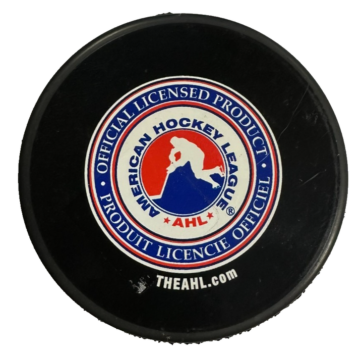 Vintage Lowell Lock Monsters Official Hockey Puck AHL