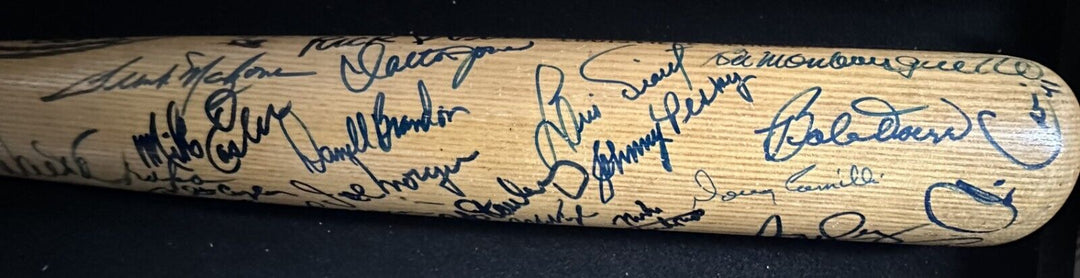 Boston Red Sox Autographed Bat Williams Yaz Tiant Remy Wood